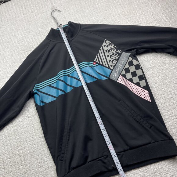 VTG Quicksilver Full Zip Sweater Jacket Y2K Surf Skate Logo Youth XL (≈ Men S) - Picture 9 of 14